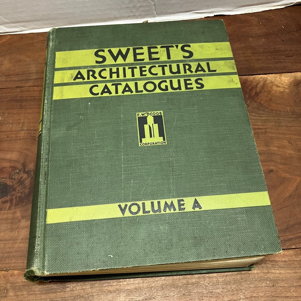 Sweet's Architectural Catalogues 1932 Volume A F.W. Dodge Corporation Vintage